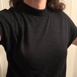 Klassy Boxy sleeve Mock Neck Brami L braless slightly cropped *DISCONTINUED*